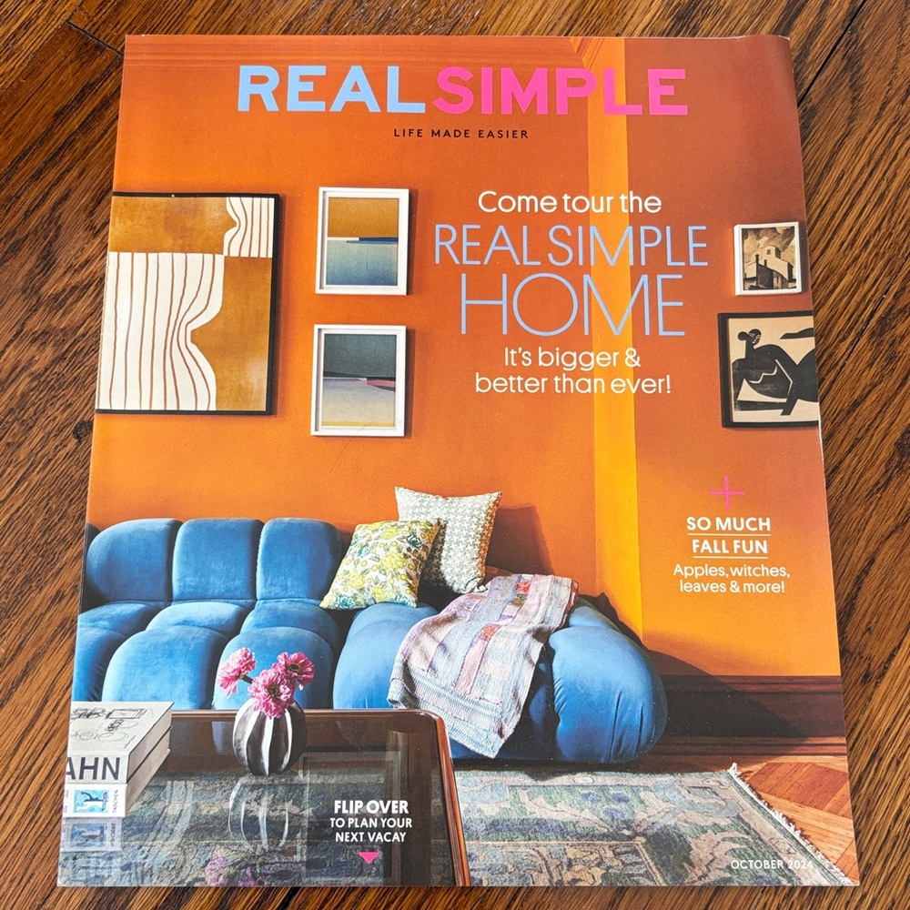 Real Simple Magazine - October 2024    home decor design fall travel vacation